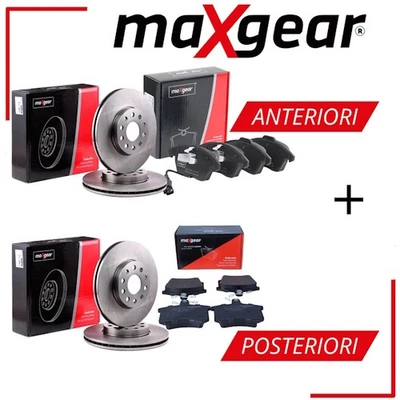 Kit Dischi e Pastiglie Ant+Post Maxgear per OPEL CORSA C r62 #e0 - Immagine 1 di 4
