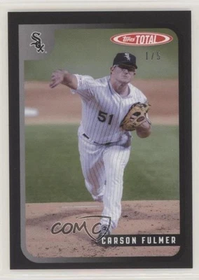 2020 Topps Total Black /5 Carson Fulmer #131 - Image 1 of 2