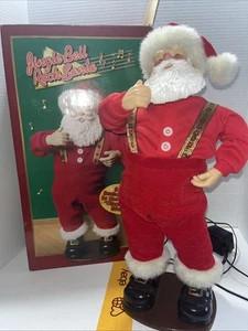 Rock Santa Collectables Vintage 1998 Jingle Bell Rock Dancing 16" Santa - Picture 1 of 6