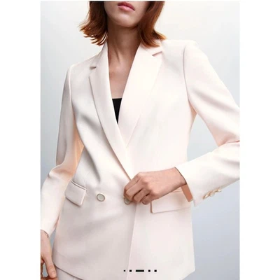 Chaqueta Blazer MNG MANGO Iguana Suite Desnudo, Talla XL, NUEVO CON ETIQUETAS Foto 1 de 4