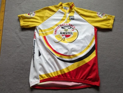 Camiseta deportiva de ciclismo Santini Amstel Gold Race 2007 talla XXL amarilla Foto 1 de 4