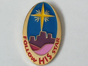 Shernan "Follow His Star" Anstecknadel, Emaille Anstecknadel oval Neu - Bild 1 von 1
