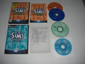 The Sims - SUPERSTAR + UNLEASHED Pc Cd Rom 2 x Sims 1 Add-On Expansion Packs - Picture 1 of 1