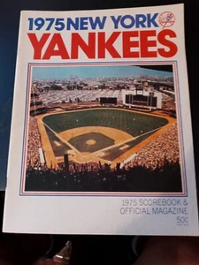 August 1975 Chicago White Sox vs. N.Y. Yankees Program (scored) near mint - Picture 1 of 3