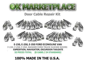 Ford Cab Rear Door Latch Cable Repair for F Series F150, F250 & F350   32 pieces - Bild 1 von 11