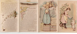Scarce 1890s A. Schilling San Francisco 5 pg Fold Out Trade Card / Brochure - Picture 1 of 2