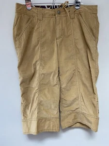 Athleta Womens Corduroy Capris Size 12 Tan - Picture 1 of 8