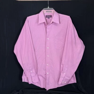 Camisa social Bergamo New York masculina tamanho (16 - 16.5) 34/35 ajustada manga longa - Imagem 1 de 4