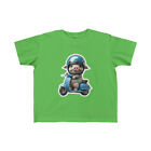 US Toddler - Cute pig on Italian Vespa scooter - Toddlers Jersey Tee 2Y 6Y