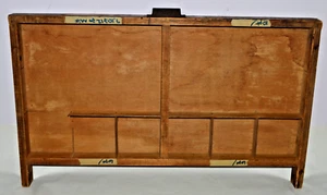 Vintage Printer's Type Drawer Partially gutted Full Size Double Deep Figure Case - Picture 1 of 19