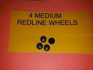 4 JUEGO DE 4 PIEZAS DE LÍNEA ROJA HOTWHEELS MEDIANAS JUEGO DE 4 RUEDAS DE REPOS LÍNEA ROJA DE 4 EN TOTAL - Imagen 1 de 3