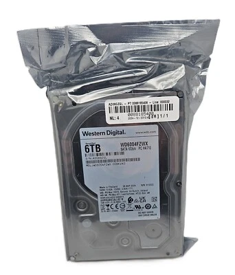 WD 6TB 3.5" SATA DRIVE 7200RPM 128MB - WD6004FZWX (RECERTIFIED) *SEALED* (READ) - Image 1 of 2