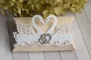Gastgeschenk Beige Mandeln Hochzeit Tischdeko Kartonage Geschenkbox - Bild 1 von 2