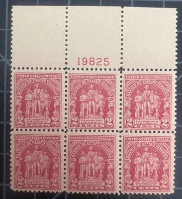 US Stamps-SC# 680 - Wayne  - MNH - Plate Block Of 6 - CV = $30.00 - Image 1 of 2