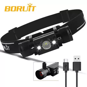 1000LM LED Headlamp Head Lamp Head Torch Rechargeable Headlight Light Camping - Picture 1 of 20