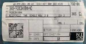 METZ CONNECT FR20C04VBNN STECKDOSE, THR, EINREIHIG, 2,0 STCK-10 - Bild 1 von 2