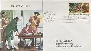 Romp Cachets 1561 Haym Salomon sammelte Geld zur Finanzierung der amerikanischen Revolution AddOn - Bild 1 von 1