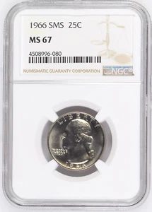 NGC 1966 George Washington 25c MS 67 Mint Coin - Picture 1 of 2