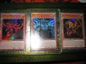 YU-GI-OH! UR LOT 3 DIEUX EGYPTIENS LDK2-FRS01 S02 S03 FRANCAIS PLAYSET NEUF - Picture 1 of 2