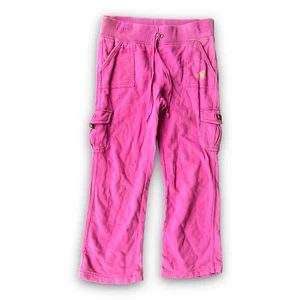 Roxy Pants Bottoms Children's Girls Size 6 Large L Lounge Pink Cargo 100% Cotton - Picture 1 of 15