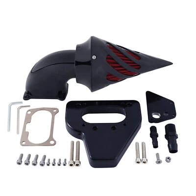 Black Cone Spike Air Intake Kit Cleaner Filter Fit For Honda VTX 1800 02-09 US - Image 1 of 4