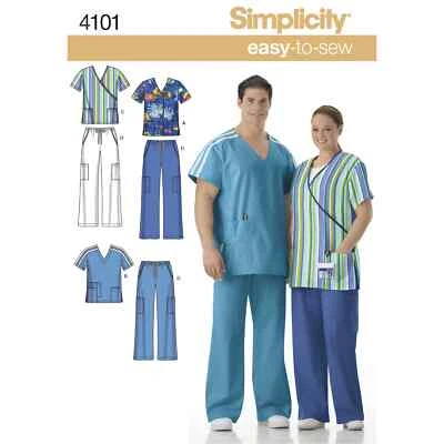 Simplicity Women's & Men's Plus Size Scrubs - Image 1 of 4