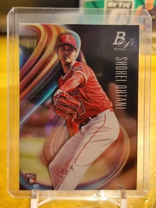 SHOHEI OHTANI 2018 BOWMAN PLATINUM CON GUANTO ROOKIE RC #34 DODGERS MLB CHAMP! ^^ - Foto 1 di 2