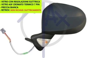 SPECCHIO SPECCHIETTO RETROVISORE ELETTRICO SX PER RENAULT MODUS 2008 AL 2013 - Foto 1 di 4