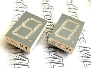 2pcs SA10-21GWA Kingbright  7-segment  25.4mm Common Anode Green LED display Nos - Picture 1 of 6