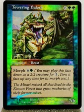 Magic-mtg-towering baloth foil onslaught-uncommon-creature-nm