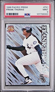 Frank Thomas White Sox HOF 1996 Pacific Prism #P91 PSA 9 Mint Pop 2 Only One 10 - Bild 1 von 2