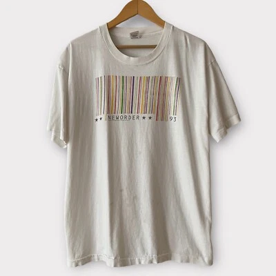 1993 New Order Vintage New Wave Band Tour Tee Shirt 90s 1990s Joy Division - Image 1 of 4