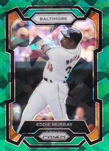 EDDIE MURRAY PRIZM LEGENDS REFRACTOR HIELO AGRIETADO VERDE BALTIMORE ORIOLES 37 2024 - Imagen 1 de 1