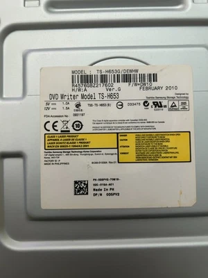 Grabadora de DVD Toshiba Samsung modelo TS-H653B/DEBH - negra TS-H653 Foto 1 de 4