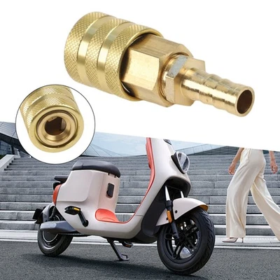 Brass/8mm Car Tire Valve Clip Pump Quick Connect The Inflation Connecto - Image 1 of 4