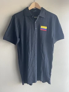 Neu Adriano Goldschmied Herren Poloshirt schwarz Größe Small  - Bild 1 von 8