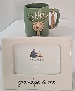 RAE DUNN "Opa & ich" 5x7 Bilderrahmen und Opa #1 Tasse - Bild 1 von 3