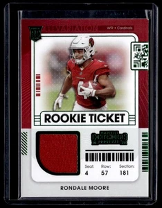 2021 Panini Contenders Football Rookie Ticket Swatch Variation Rondale Moore - Bild 1 von 2