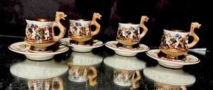 Capo-di-Monte…Six Cups & Saucers & (1) Sugar Bowl. Selling Individually - Picture 1 of 24