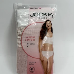 Jockey Elance 3er Pack Breathe Comfort Hipster 10/3XL Unterwäsche 100% Baumwolle NEU - Bild 1 von 3