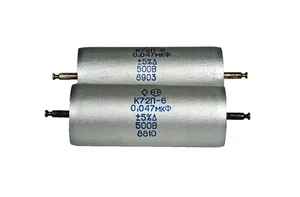 0.047uF 500V 5% K72P-6 CONDENSADOR AUDIO TEFLÓN ALTA GAMA NUEVO/NOS LOTE DE 2 piezas - Imagen 1 de 3