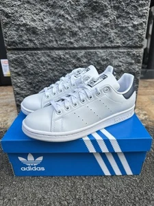 Adidas Originals Stan Smith White Navy Womens Primegreen Shoes Sneakers Q47224 - Picture 1 of 7