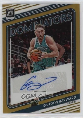 Donruss Optic Dominators Signatures Gold Prizm 4/10 Gordon Hayward 2022-23 automático Foto 1 de 3