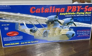 Guillows Build N Show Catalina PBY-5a Flying Boat Model Kit 2004 1/28 - Picture 1 of 14