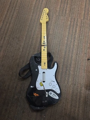 Ps2 Rock Band Wireless Fender Harmonix Strat Guitar  822151 UNTESTED No Dongle - Image 1 of 4