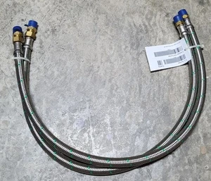 x2 Hose CM-HKM-050-36 1/2" Dia X 36" L Stainless Steel  Flexible Metal Hose - Picture 1 of 3