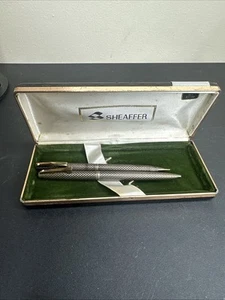 Vintage Sheaffer Pen & Pencil Set w/ Case – Needs Polishing, Pen Stuck, As-Is - Picture 1 of 7