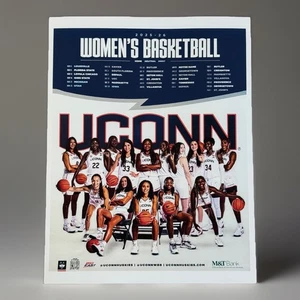 2025-2026 UCONN WOMENS BASKETBALL TEAM POSTER PRINT 8x10” HUSKIES CONNECTICUT 🏀 - Picture 1 of 3