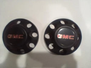 GMC Truck Van 4x4 OEM Wheel Center Cap Hub Cap 8 Lug PAIR - Picture 1 of 3
