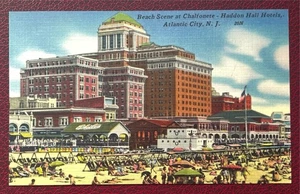 Postal de colección Chalfonete Haddon Hall Hotels Atlantic City NJ sin publicar - Imagen 1 de 19